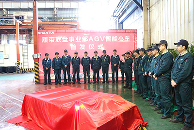 dg视讯首台AGV智能小车揭彩首发